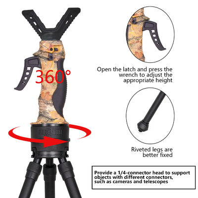 Height 1.65m Tripod Stand With Rubber Feet Quick Release Plate Folded Length 100cm